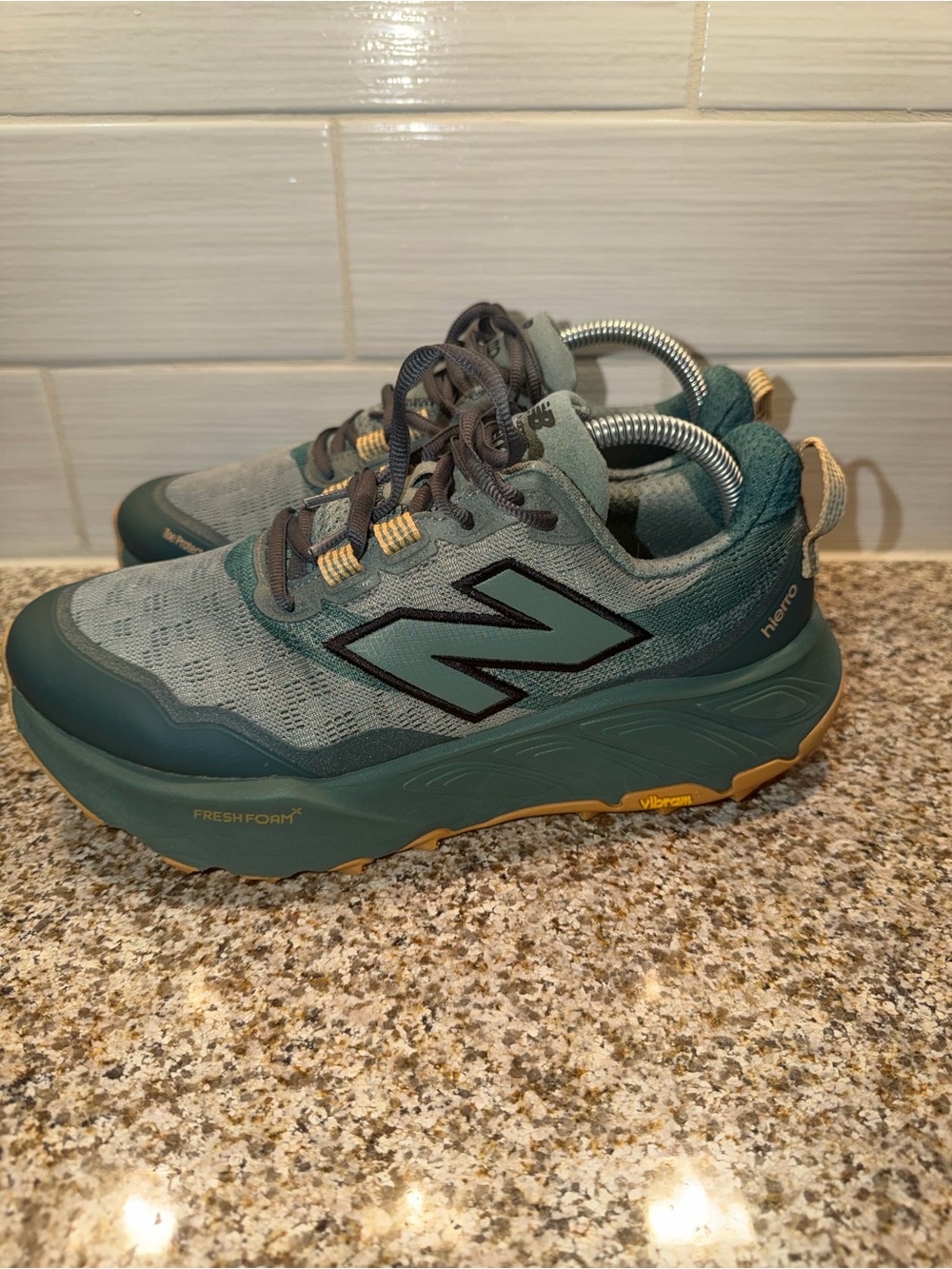 New Balance Trail Sneakers in Teal & Taupe